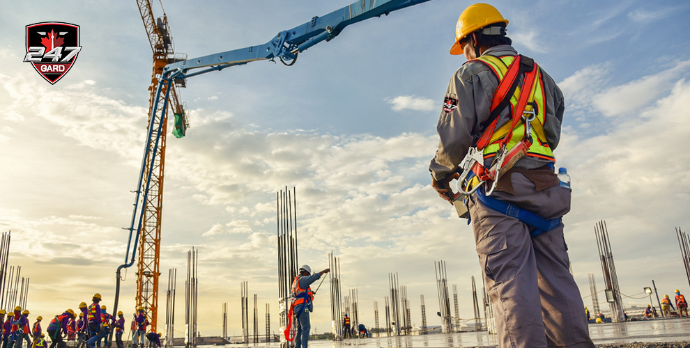 Construction Site Workers and 247 Gard Security Services