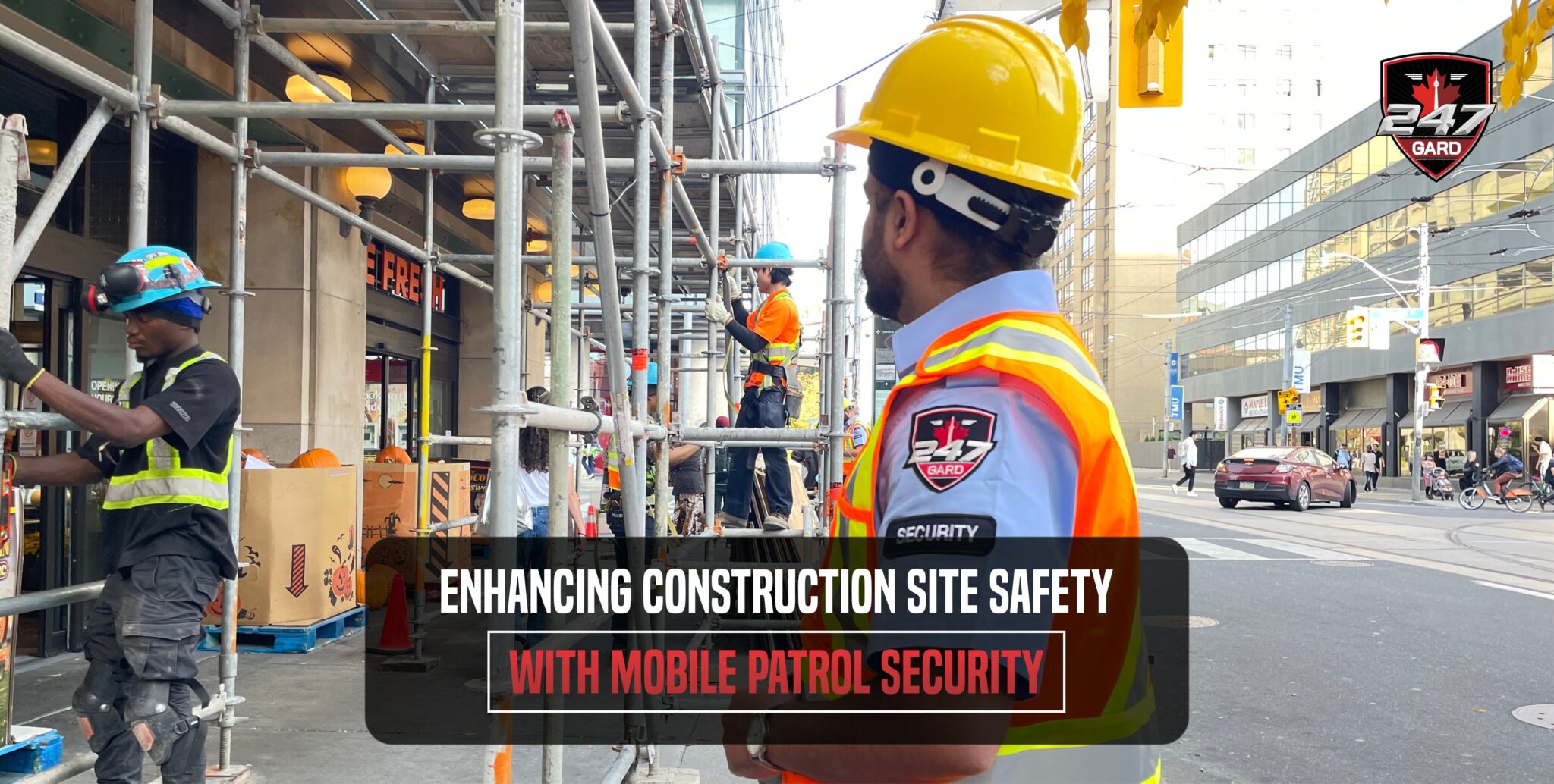 Construction Site Safety Enhanced by Mobile Patrols