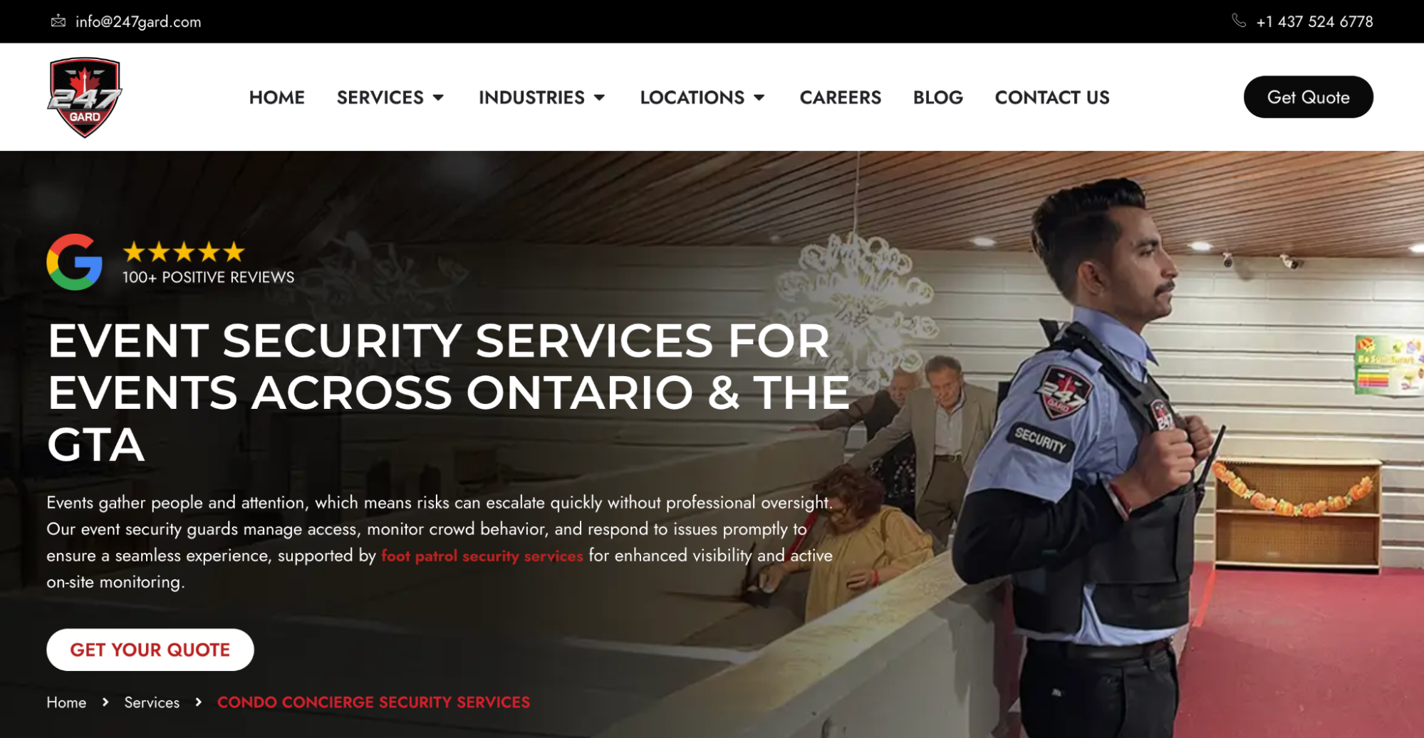 247 Gard event security services.