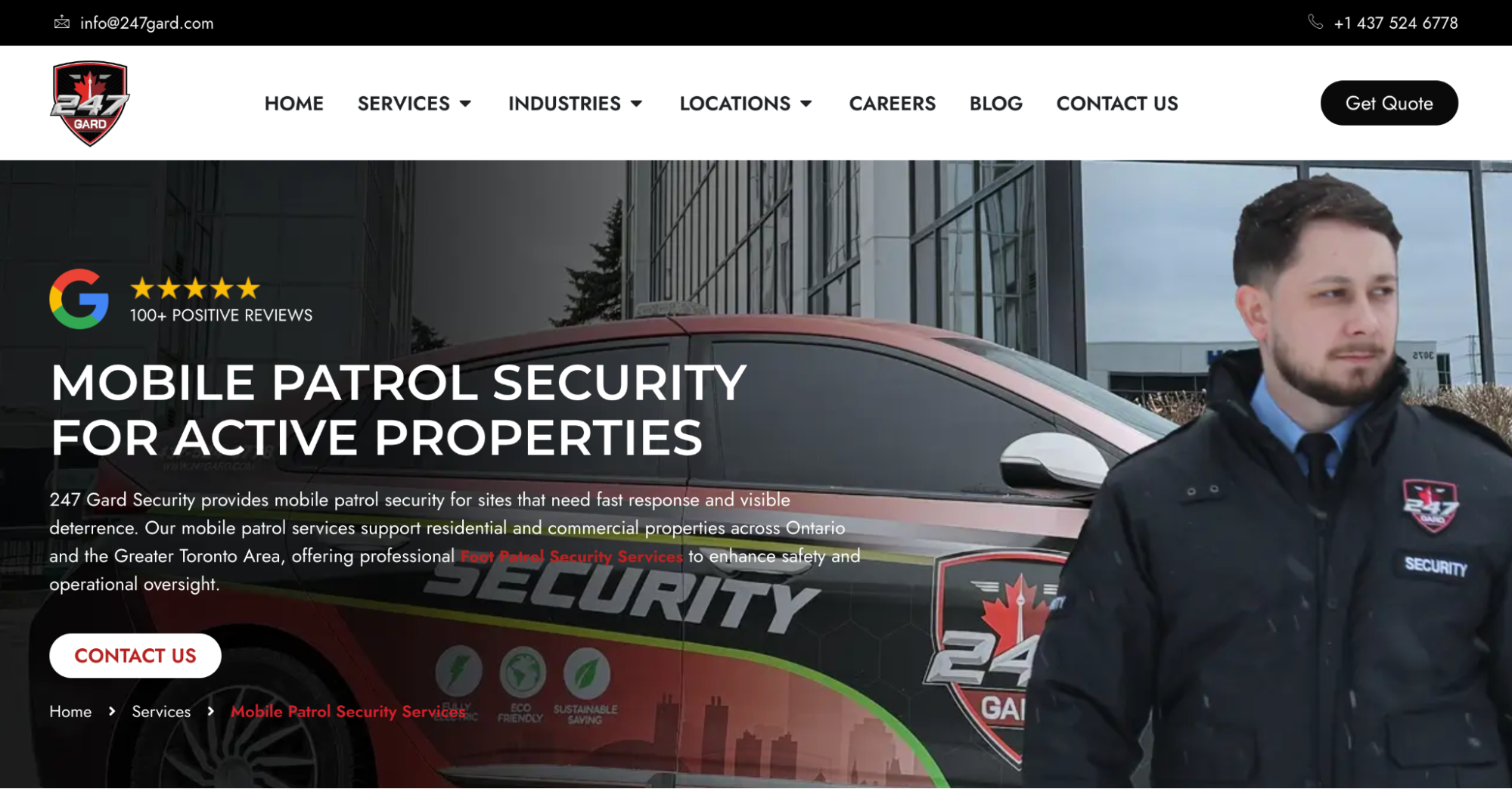 247 Gard mobile patrol services.
