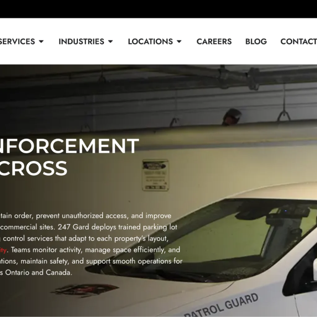 247 Gard parking enforcement services.