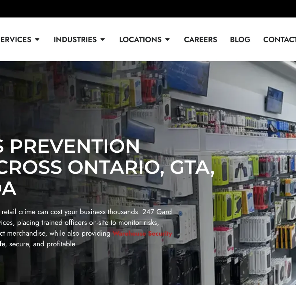 247 Gard retail security services.