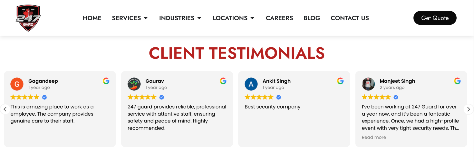 247 Gard reviews and ratings in Toronto.