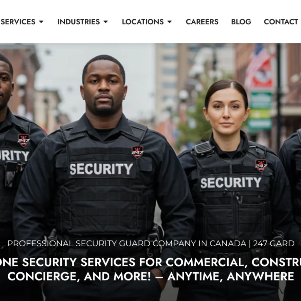 247 Gard - security company in Toronto.