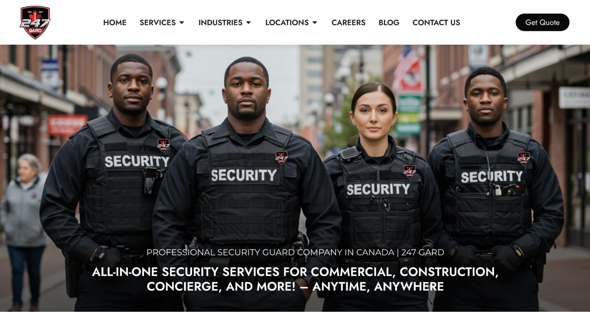 247 Gard - security company in Toronto.