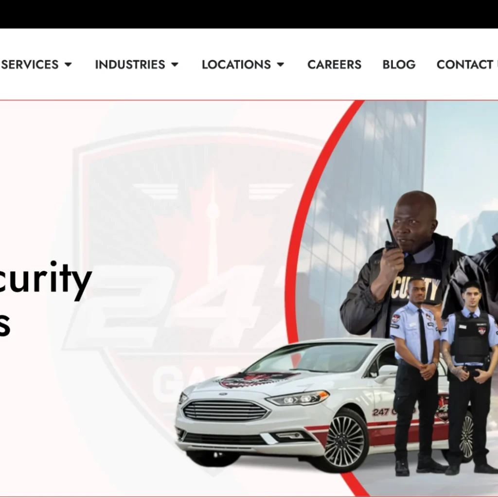 247 Gard security services in Toronto.