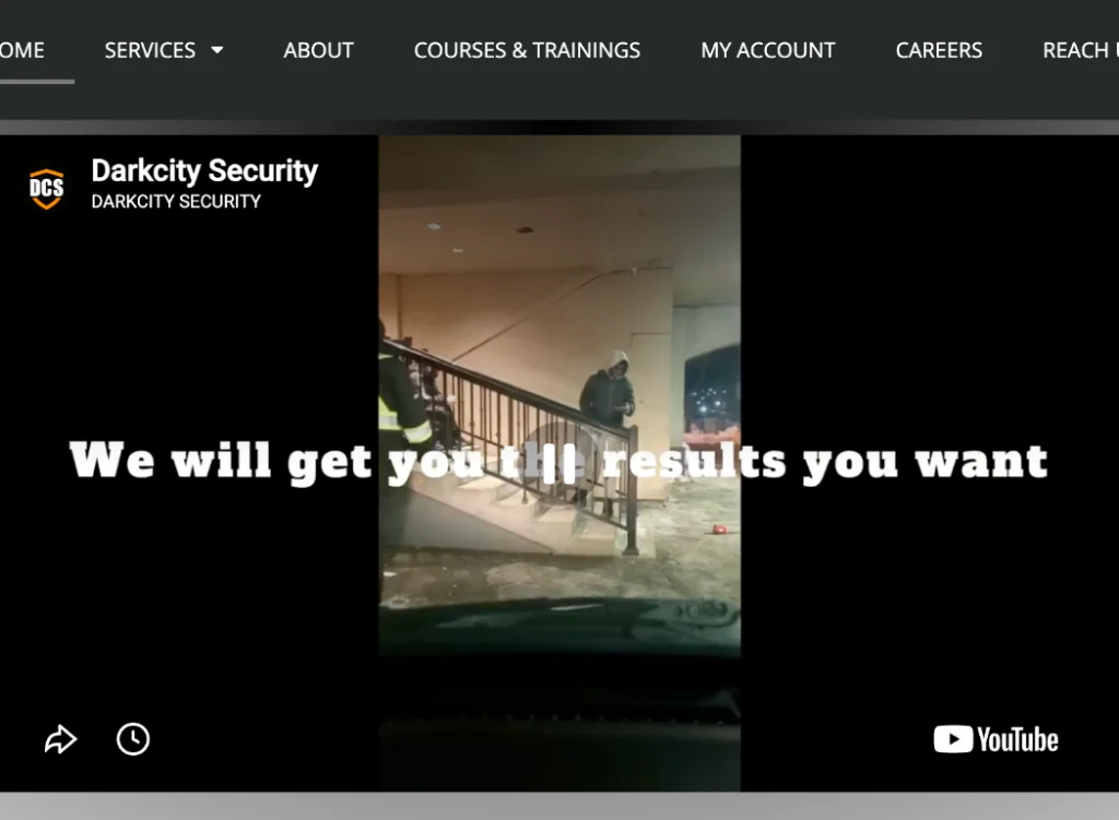 Darkcity Security - private security companies in Toronto.