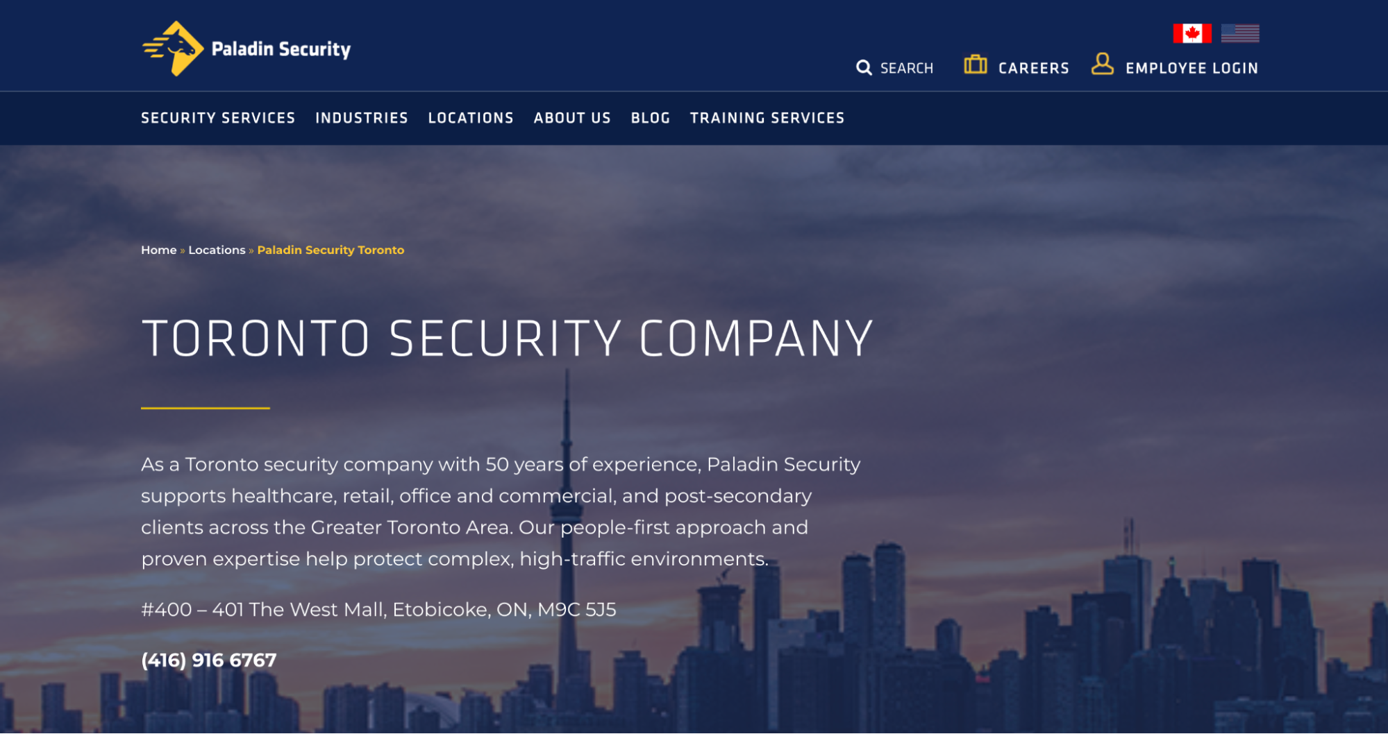 Paladin Security - security firms in Toronto.