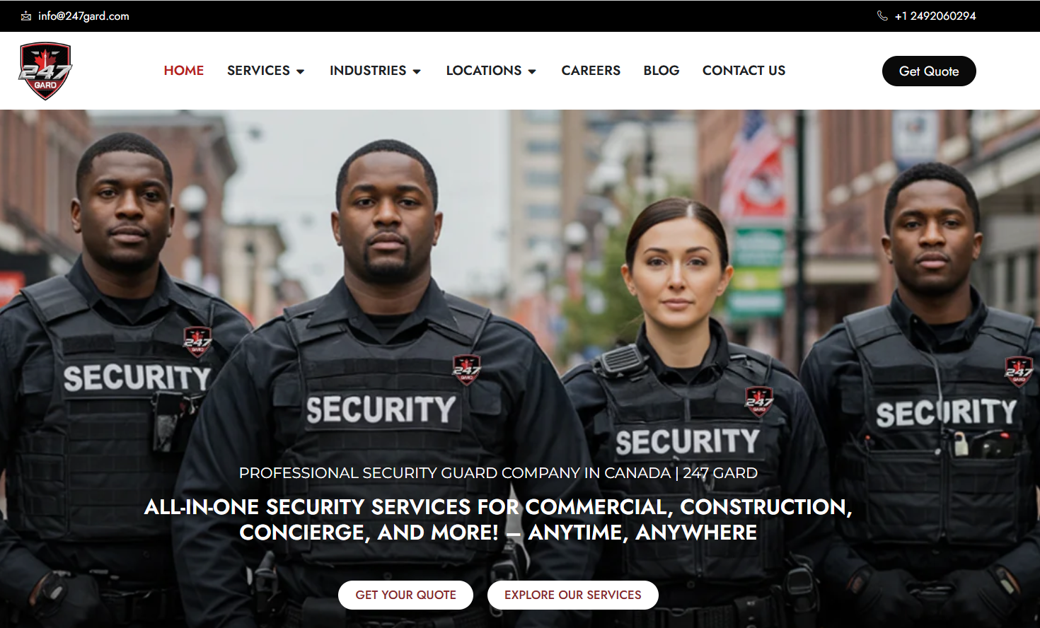247 Gard offering a security consultation for condos and residential buildings.