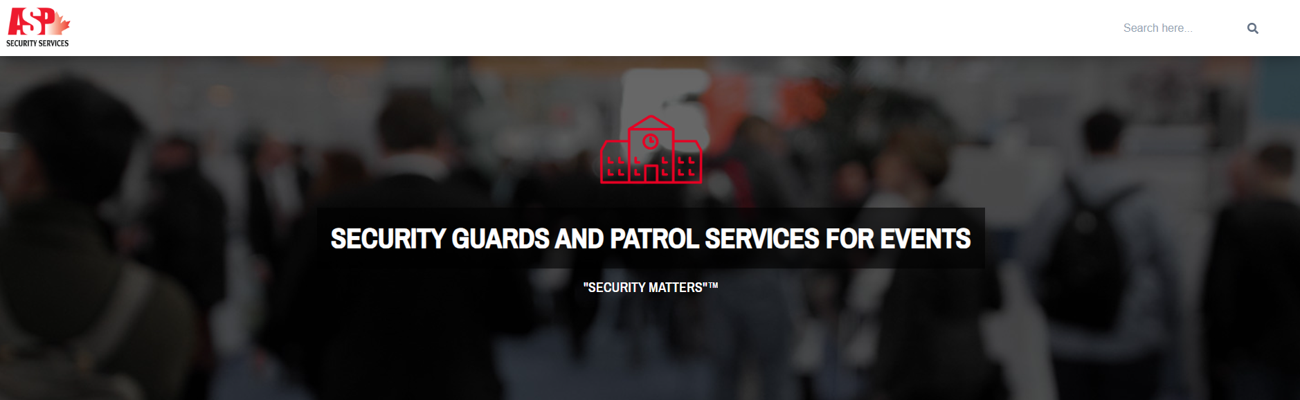 ASP Security Services providing security planning and guard deployment for events.