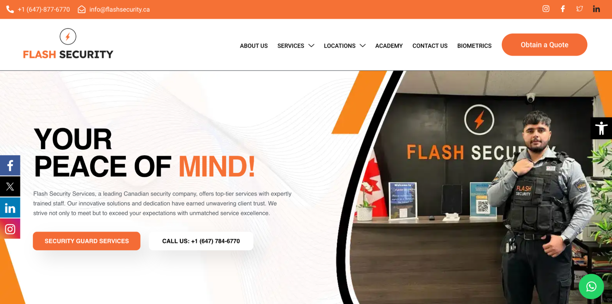 Flash Security Services - security guard services in Toronto.