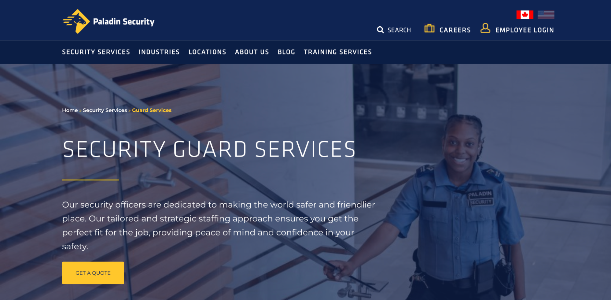 Paladin Security - security guard companies in Toronto.