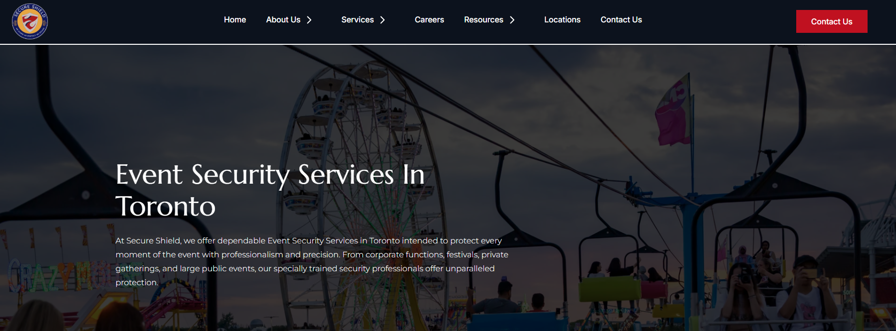 Secure Shield Security managing guest screening and restricted access at events.