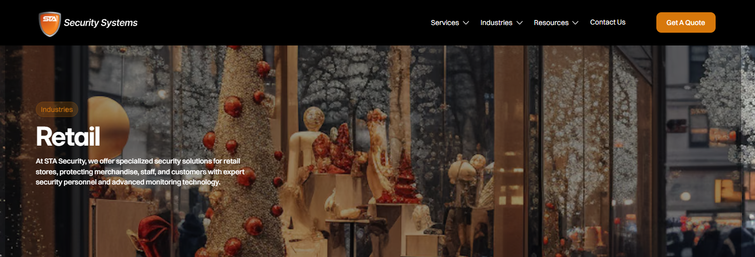 STA Security retail security solutions for Toronto businesses.
