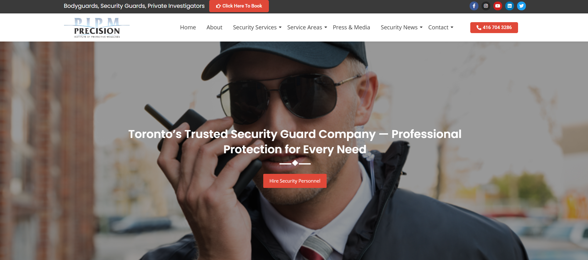 Toronto Security Company providing commercial security guard services in Toronto.
