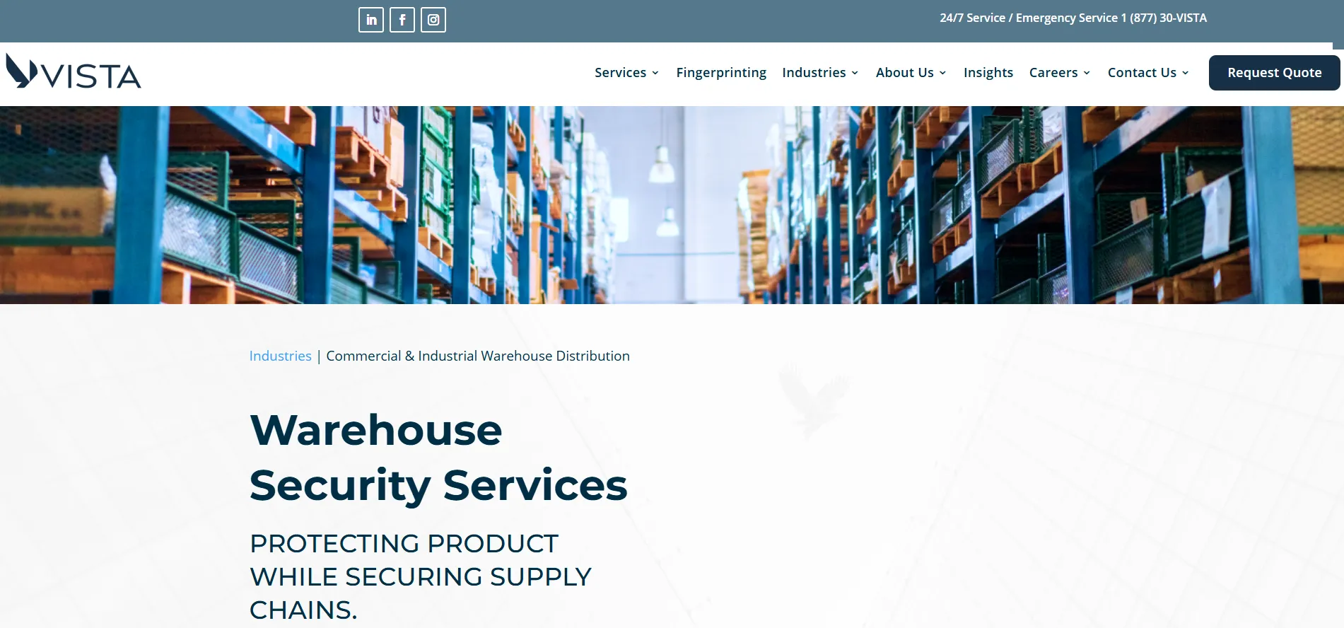 Vista Security & Investigations - commercial security firms in Toronto.