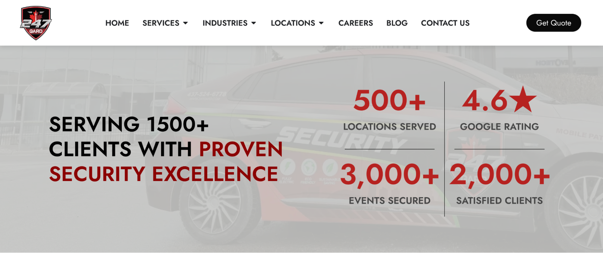 Why choose 247 Gard for security guard services in Toronto.